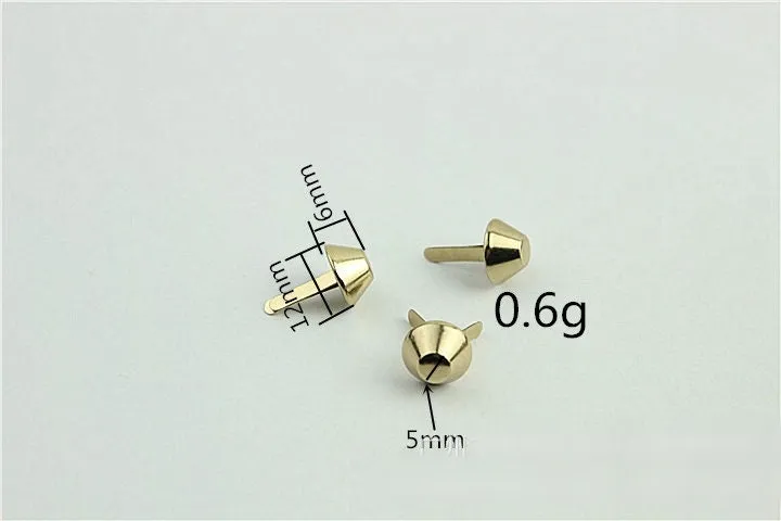 Claw Cone Spike Nailhead Stud Rivet Spots 10 12 15mm Bags Dog Collar Clothes Shoes Belt Apparel Decoration Accessories Supplies