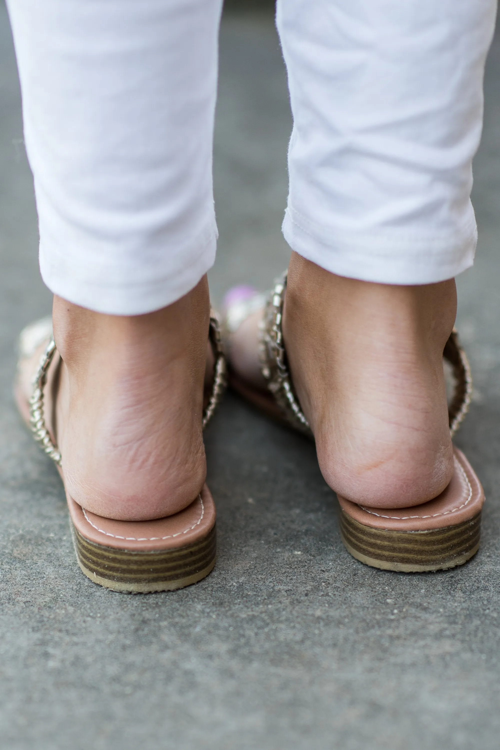 Make Your Own Luck Gold Metallic Sandals