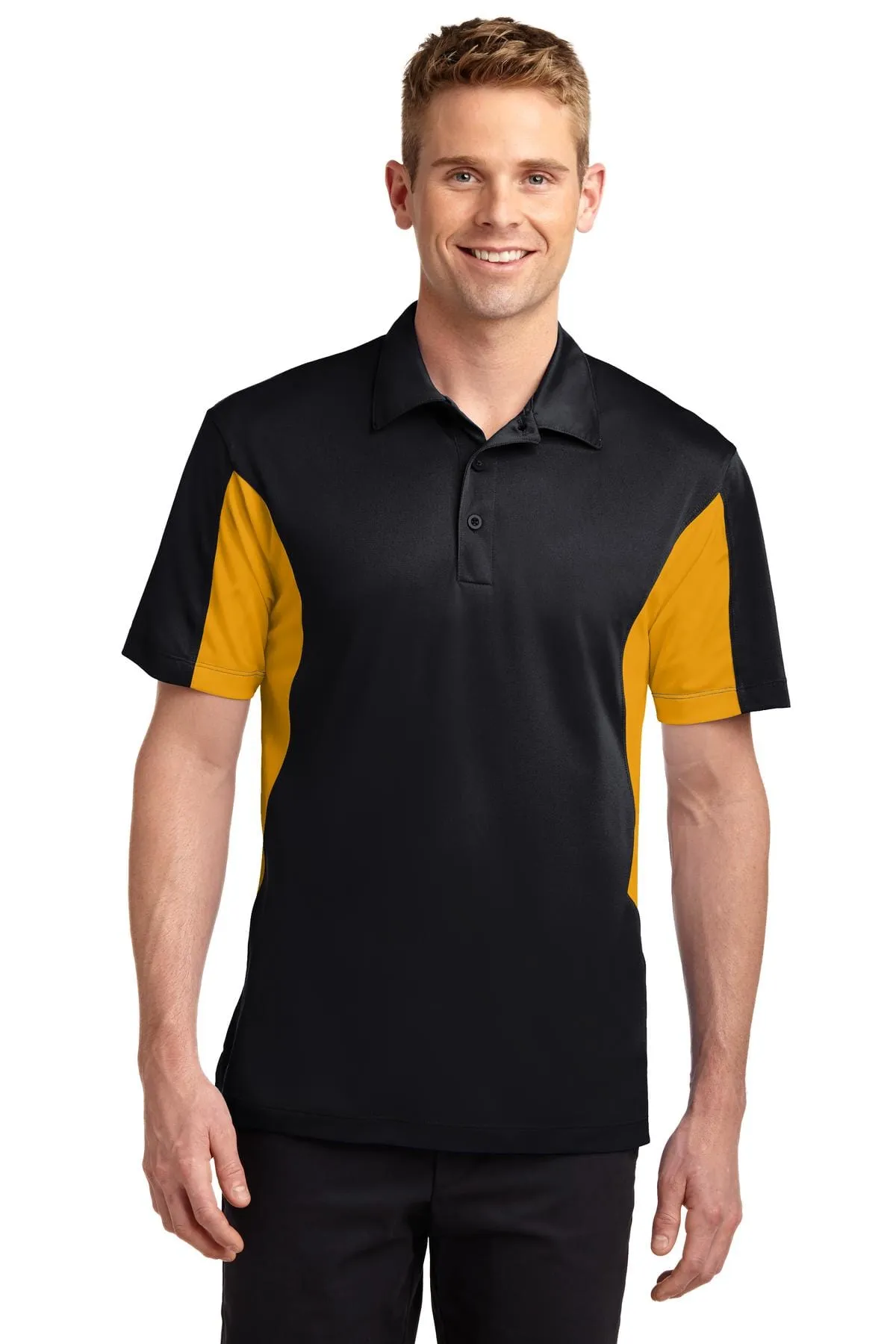 Sport-Tek TST655: Tall Side Blocked Micropique Sport-Wick Polo