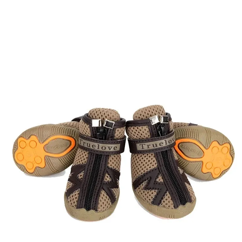 Waterproof Mesh Dog Boots - Reflective & Anti-Slip for Small Dogs